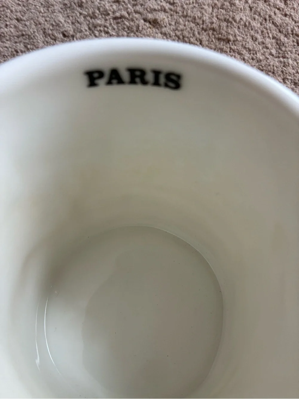 Starbucks Paris Mug 2011 Collector Series 16oz Black White Embossed City Coffee